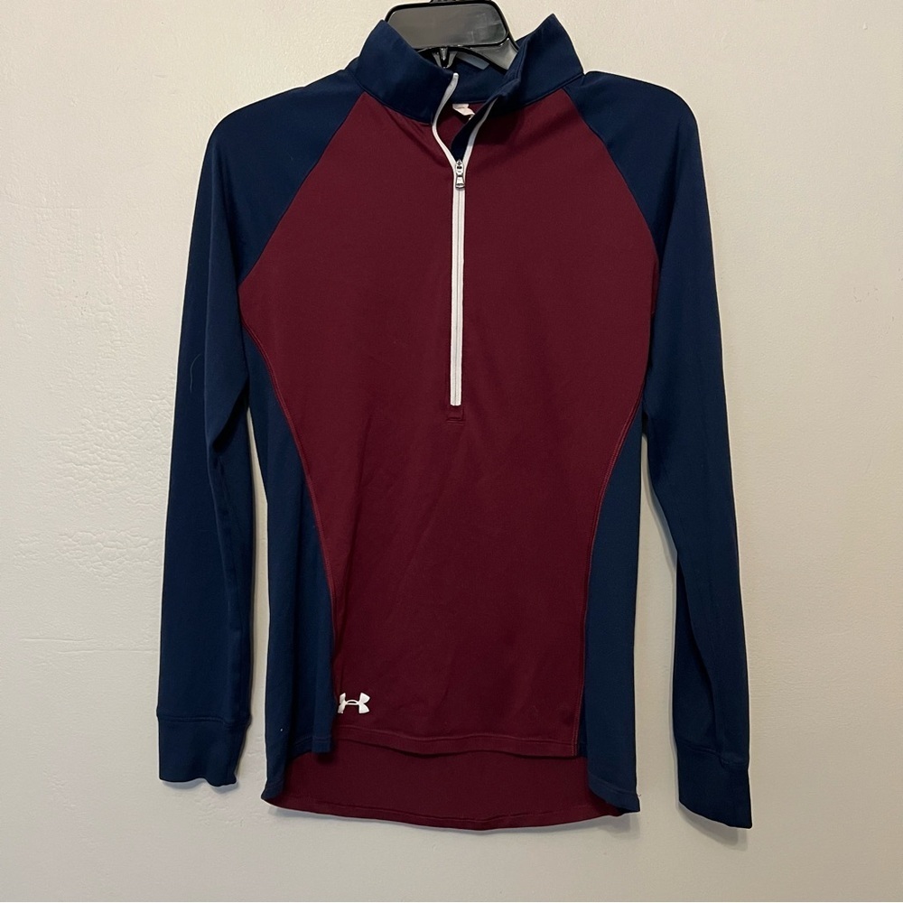 Under Armour Freedom Heat Gear Women's 1/2 Zip Running‎ Exercise Hiking Outdoors
